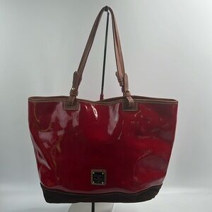 Dooney and Bourke red leather tote/purse